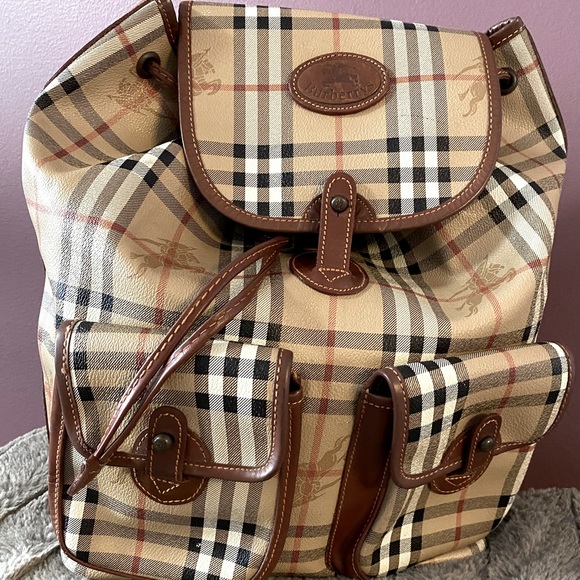 Burberry Vintage nova check classic backpack - Picture 1 of 8